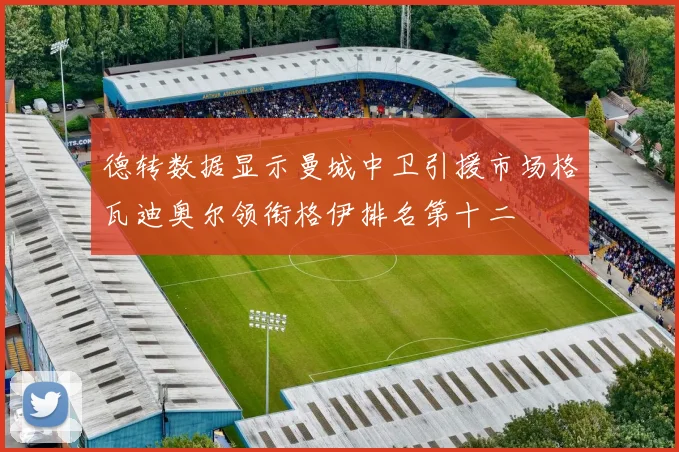 德转数据显示曼城中卫引援市场格瓦迪奥尔领衔格伊排名第十二